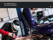 Tablet Screenshot of flowerhillautobody.com